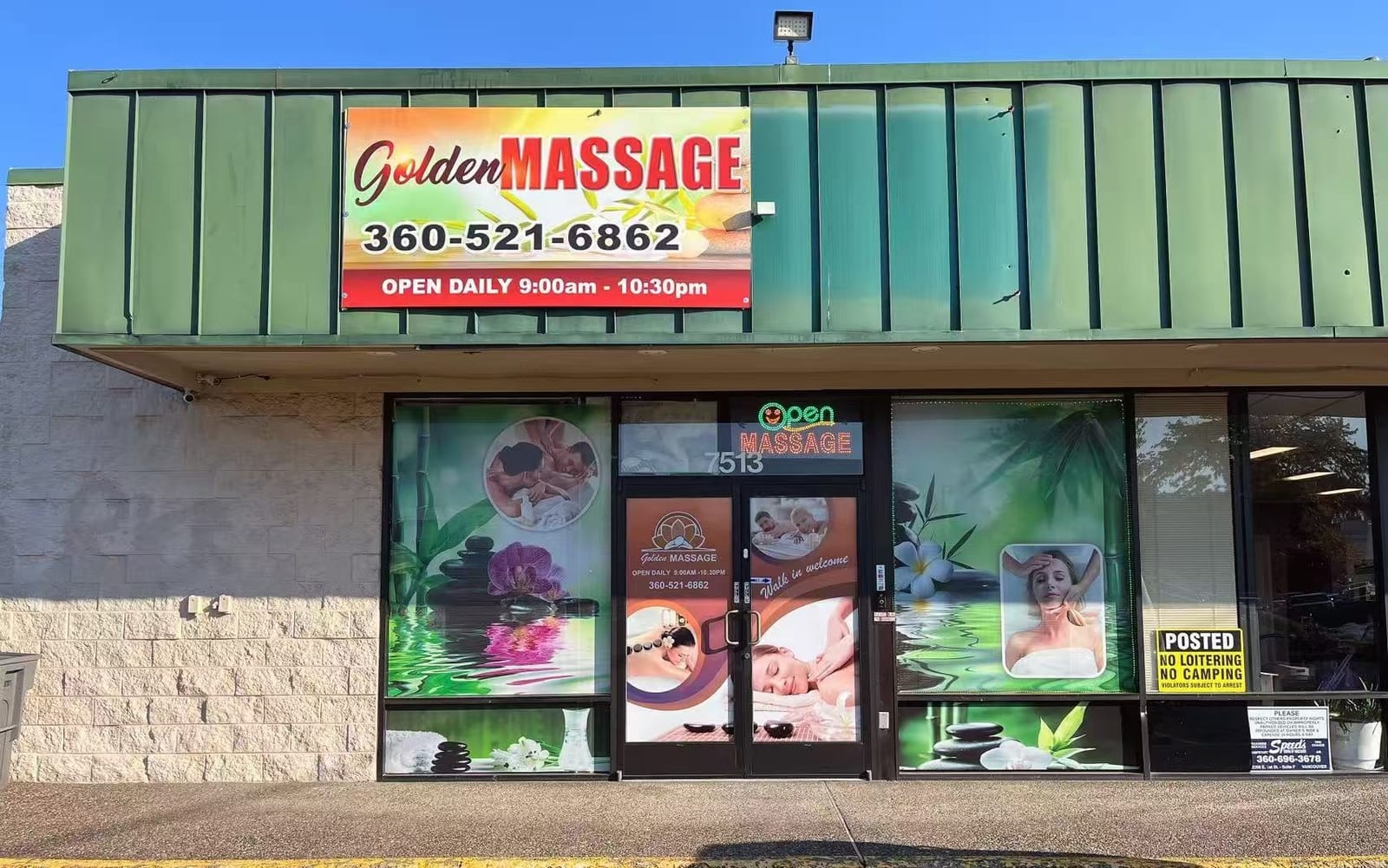 Storefront signage